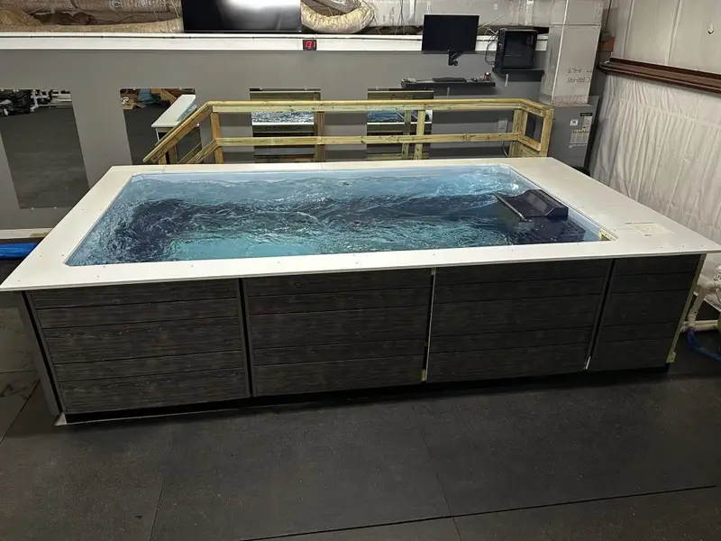 One of the two Endless-style training pools at SwimTec Gainesville